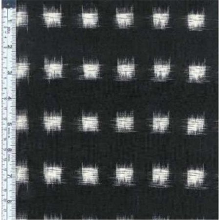 TEXTILE CREATIONS Textile Creations DAK-16 Dakota; Black White Ikat Small Squares DAK-16